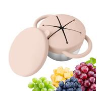 Contenitori Per Spuntini Per I Più Piccoli - Tazza Snack Anti Rovesciamento Per Bambini Con Coperchi Ermetici,Scatola Organizzatrice Lavabile in Lavastoviglie per Picnic Spiaggia Viaggi Scuola