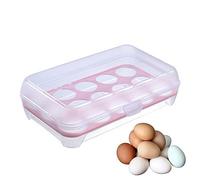 Contenitori per uova | Contenitore per la conservazione delle uova da 15 griglie - Dispenser portatile per portauova, vassoio portauova a tenuta stagna per picnic, cucina Retorno