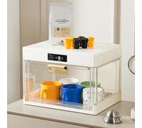 Contenitori portaoggetti con coperchi, grande scatola per pane per piano di lavoro della cucina, organizer per piatti con coperchio, contenitore per tazze d'acqua per ristorante