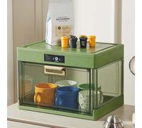 Contenitori portaoggetti con coperchi, grande scatola per pane per piano di lavoro della cucina, organizer per piatti con coperchio, contenitore per tazze d'acqua per ristorante