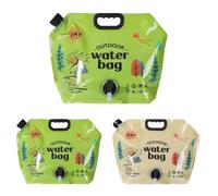 Contenitori portaoggetti portatili in 2 pezzi, secchielli con manici e rubinetti - Escursionismo, caccia, campeggio all'aperto o uso di emergenza, a casa o in viaggio verde 2 pezzi