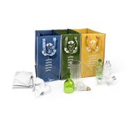Set riciclo 3 borsoni per rifiuti differenziati