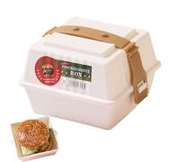 Contenitori riutilizzabili per sandwich - Scatola riutilizzabile per hamburger | All'apertura, multiuso, per panini, snack, uso familiare e campeggio
