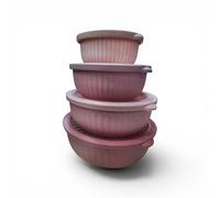 Contenitori salvafreschezza con coperchio, set da 4 (400 ml -860 ml- 1,5 l - 2,5