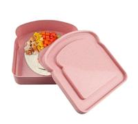 Contenitori sandwich - Design a forma di toast, materiale durevole per alimenti, riutilizzabile e lavastoviglie, leggero | Box per bambini, adulti, casa, scuola, ristoranti, preparazione dei pasti