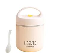 Contenitori termici impilabili, Barattoli termici per alimenti | Pranzo termico in acciaio inossidabile a doppia parete a 2 livelli con isolamento sottovuoto | Contenitore per il pranzo riutilizzabile