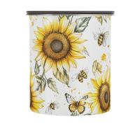 Contenitori unici per caffè bianco girasole in acciaio inox contenitore per cereali impilabili con pulsante per dispensa 500 ml