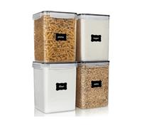 CONTENITORI VTOPMART Extra Large per Dispensa, 4 Pezzi da 5,2 l