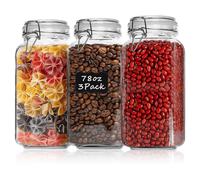 CONTENITORI VTOPMART Set 3 Barattoli Ermetici 2.3L