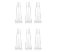 Contenitori Vuoti per Cosmetici,6 PCS 10 ml Tubi Vuoti Trasparenti da Viaggio Bottiglie Plastica Vuote per Shampo Crema Profumo