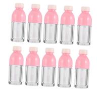 Contenitori Vuoti per Lucidalabbra, 10 Pezzi, Rosa in Plastica | Formato Tascabile da Viaggio, Confezione da 1 Sacchetto, per Riempire Liquidi Labbra