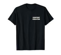 Content Creator Social Media Video Bold Tipografia Maglietta