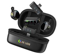 ContentHero - Microfono lavalier magnetico wireless a lungo raggio per iPhone/Android/fotocamera DSLR/PC, riduzione del rumore con 1 clic, custodia 34H + batteria microfono, audio Hi-Fi YouTube Vlog