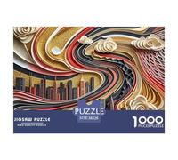 Contesto urbano Puzzle in Legno Impermeabile DIY Puzzles Da 1000 Pezzi Regali Per Adulti Impossibili Giochi Educativi