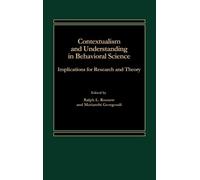 Contextualism and Understanding in Behavioral Science (Copertina rigida)