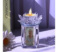 Contid Mini urna di cristallo per ceneri di cremazione, ricordo foto, piccole urne funebri, per persone o animali domestici, per ricordare la persona amata perduta