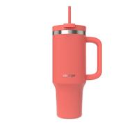 Contigo Bottiglia termica 1200 ml con manico e cannuccia, Borraccia isolata in acciaio inossidabile con coperchio, Raffredda per 29 ore, Tazza termica, Senza BPA, Coral