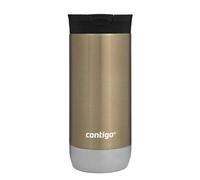 Contigo Huron 2.0 Snapseal Tazza Termica| Tazza da viaggio in acciaio inossidabile | Tazza thermos caffe | Tazza da caffè da asporto con coperchio facile da pulire senza BPA | Brown Sugar | 470 ml
