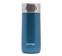 Contigo Luxe Autoseal, Termica, Thermos Acciaio Inox, Borraccia sottovuoto, Bicchiere Chiusura ermetica, lavastoviglie, Tazza caffè, Coperchio Pulizia Facile Senza BPA Cornflower, 360 ml Unisex-Adult