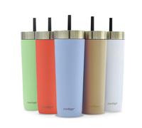 Contigo No-Spill Tumbler lekvrije thermosfles 720 ml | 100% lekvrij, geen morsen | Geïsoleerde roestvrijstalen thermosfles met deksel | koelt 14 uur lang | reisbeker | thermosfles | BPA-vrij