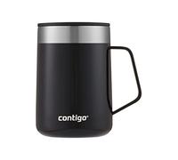 Contigo Streeterville Desk Mug, Insulated Coffee Mug with Stainless Steel Handle, Coffee to Go Mug with Lid, Keeps Coffee And Tea Warm for up to 5 Hours, Ideal for Office & Home, 410 ml