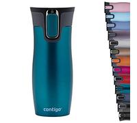 Contigo Tazza Termica West Loop Autoseal, Tazza Caffè da Viaggio in Acciaio Inossidabile, Contenitore Termico a Tenuta Stagna, con Coperchio Privo di BPA, 470ml, Blu (Biscay Bay)