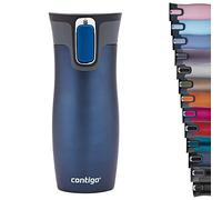 Contigo Tazza Termica West Loop Autoseal, Tazza Caffè da Viaggio in Acciaio Inossidabile, Contenitore Termico a Tenuta Stagna, con Coperchio Privo di BPA, 470ml, Blu (Monaco)