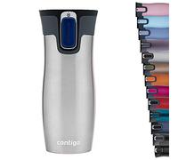 Contigo Tazza Termica West Loop Autoseal, Tazza Caffè da Viaggio in Acciaio Inossidabile, Contenitore Termico a Tenuta Stagna, con Coperchio Privo di BPA, 470ml, Grigio (Stainless Steel)