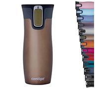 Contigo Tazza Termica West Loop Autoseal, Tazza Caffè da Viaggio in Acciaio Inossidabile, Contenitore Termico a Tenuta Stagna, con Coperchio Privo di BPA, 470ml, Marrone (Latte)