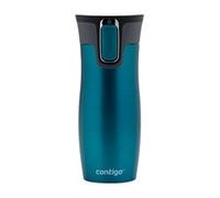 Contigo Tazza Termica West Loop Autoseal, Tazza Caffè da Viaggio in Acciaio Inossidabile, Contenitore Termico a Tenuta Stagna, con Coperchio Privo di BPA, 470ml, Blu (Biscay Bay)