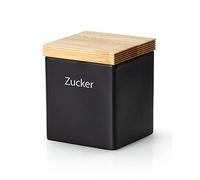 Continenta Tarro (cerámica, 800 ml), Color Negro