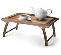 Continenta - Vassoio da Letto in Legno di Acacia, 61 x 35 x 7 cm