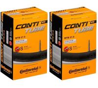 Continental - Camera d'aria unisex con valvola Presta MTB da 42 mm, colore nero, 27,5 x 1,75 2,5"/42 mm