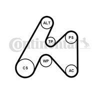 CONTINENTAL CTAM 6PK1660K3 Kit Cinghie Poly-V per RENAULT
