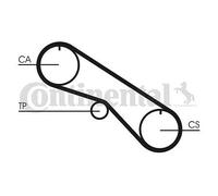 CONTINENTAL CTAM Cinghia dentata CT1082