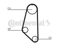 Continental Ctam CT720WP1 Pompa Acqua Dentate per Opel Ascona C Cc