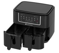 CONTINENTAL EDISON Friggitrice ad aria senza olio - RFRSH24002CB - 9 L - Doppi vassoi - 2400 W - Nero