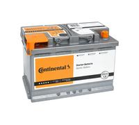 BATTERIA CONTINENTAL AUTO 80Ah 750A Positivo a Destra +DX = FIAMM 80 AH / 74 AH