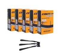 Continental - Set di 5 tubi flessibili per bicicletta Race Wide 28 pollici, 25/32-622/630 SV 42 mm, con 3 leve per pneumatici a due ruote