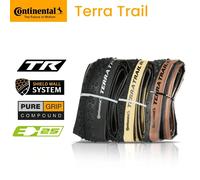 Continental Terra Trail 700x40C 45 50C Tubeless Ready Pneumatico per Bicicletta da Strada Nero/Crema/Marrone 3/180 TPI Pieghevole Nobox Pure Grip