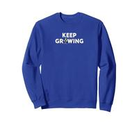 Continua a Crescere: Arte di Giardinaggio ispiratrice Felpa, Unisex per Adulti, Blu Reale, L