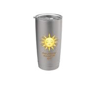 Continua a crescere verso la luce - Sole e fiori estetici Bicchiere termico in acciaio inox doppia parete