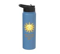 Continua a crescere verso la luce - Sole e fiori estetici Stainless Steel Insulated Water Bottle
