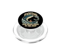 Continua a pregare Giona 2:1-2 Fede della Bibbia della balena cristiana PopSockets PopGrip per MagSafe