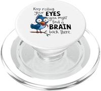 Continua a roteare gli occhi, buffo uccello PopSockets PopGrip per MagSafe