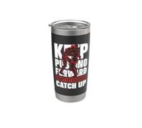 Continua a spingere in avanti Gioco di allenamento Wrestler Catch Wrestling Bicchiere termico in acciaio inox doppia parete