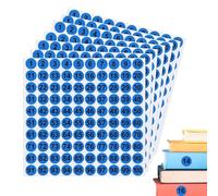 Continuous Number Stickers - 1-100 Round Colored Labels | Number Stickers | 7 Consecutive Numbers Labels | 1inch Tear Resistant Adesive Decal 1 to 100 for Indoor Outdoor Locker Toolbox Classification