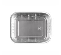 CONTITAL AS221530/221525 Teglie Alluminio Monouso | Take Away Box Extra-Rigidi, 4 Porzioni - 2 pezzi