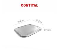 CONTITAL CR31G | Coperchi Preformati in Alluminio | Ideali per Sigillare Contenitori Alimentari con Affidabilità e Sicurezza | 50 Pezzi