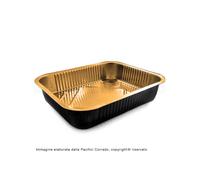 Contital Eclipse Vassoio 8 porzioni alluminio nero oro confezione da 25 pz